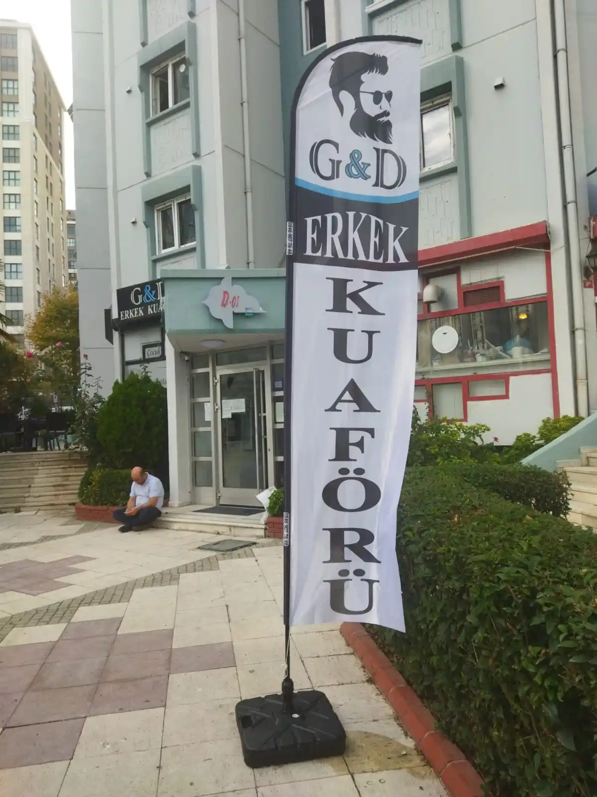 Erkek Kuaförü Yelken Bayrağı-11