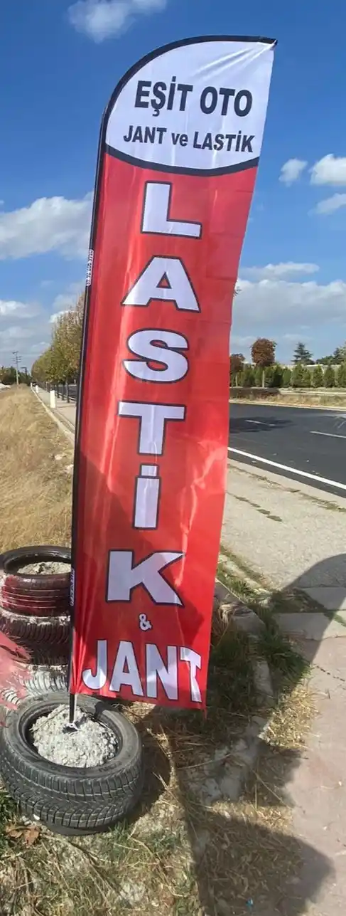 Oto Lastikçi Yelken Bayrağı-5